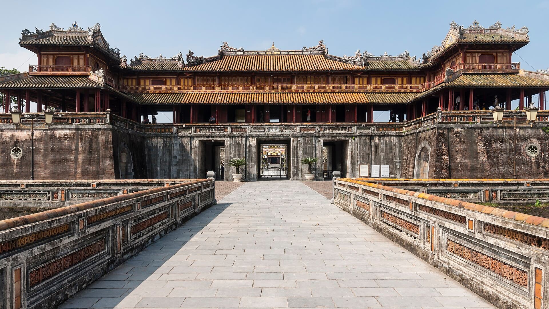 Gate and walls of the Imperial Citadel in Hue